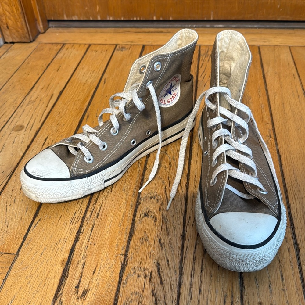 Converse All Star High Tops M5/W7 Sage/Khaki Excellent